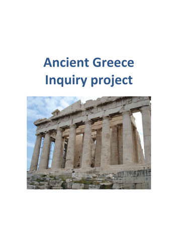 Ancient Greece Inquiry based project | Teaching Resources