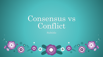 consensus conflict gcse theory history