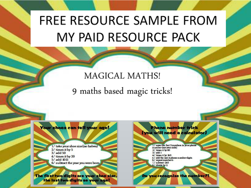 maths based magic tricks