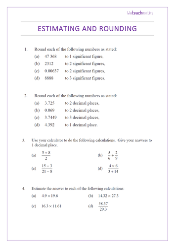 Significant Figures - Rounding and Estimating using Significant Figures