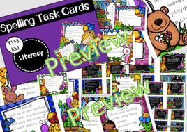 Spelling Task Cards (EYFS/KS1) | Teaching Resources