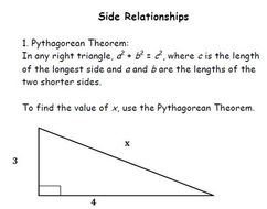 GED Math Cheat Sheet | Teaching Resources