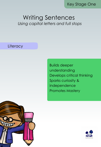 Writing Sentences using Capital Letters and Full Stops (Sentence Building Activities for EYFS/KS1)