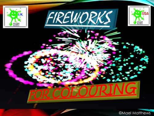 Bonfire Night Fireworks Colouring Book