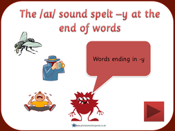 SPaG Year 2 Spelling: The /aɪ/ sound spelt –y at the end of words