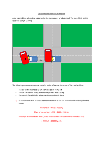 Momentum Worksheets and Answers | Teaching Resources