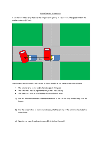 Momentum Worksheets and Answers | Teaching Resources