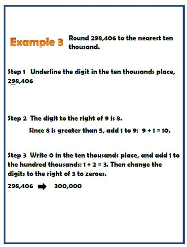 Rounding and Estimation (Whole Numbers) | Teaching Resources