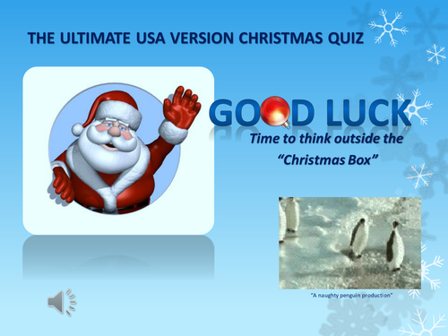 USA version - Christmas Quiz