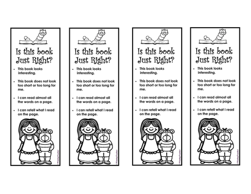 Just Right Book | Teaching Resources