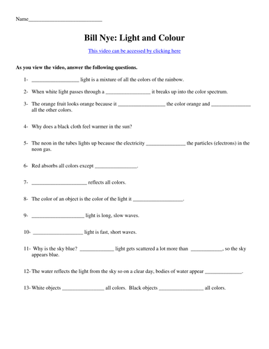 Water Cycle Bill Nye Worksheet Worksheet List