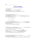 Bill Nye Video Worksheets - Complete 20 Video Worksheet Collection by