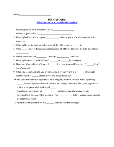 Printables Bill Nye Cells Worksheet bill nye video worksheets complete 20 worksheet collection by teachwithfergy teaching resources tes