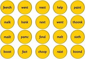 Letters and Sounds Phase 4: Reading and writing CVCC words by ...