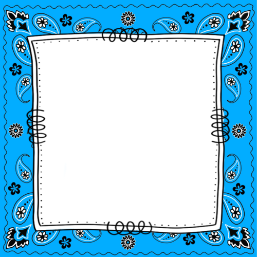 FRAMES Bandana Pattern Personal & Commercial use Teaching Resources