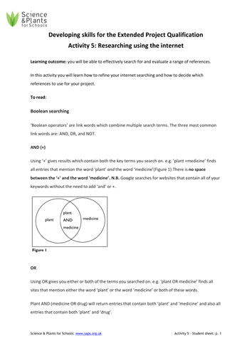 Developing skills for the Extended Project Qualification and other ...