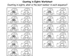 Counting in Multiples of 8 (PowerPoint, worksheets and wall display ...