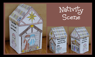 Download Christmas Crafts Nativity Scene Teaching Resources PSD Mockup Templates