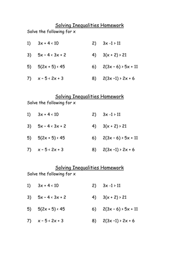 homework 2 2 solving inequalities