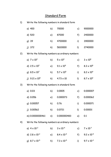 5 3e 9 In Standard Form