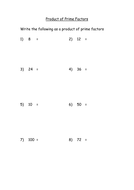 Do my homework of prime factorization