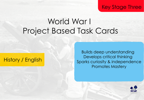 World War I Project Based Task Cards