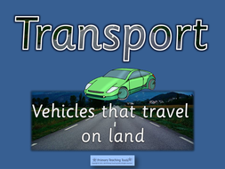 Transport EYFS topic pack - powerpoints and activities | Teaching Resources