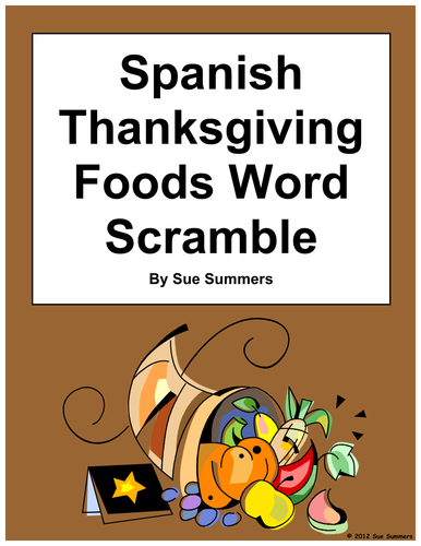 Thanksgiving eg crossword