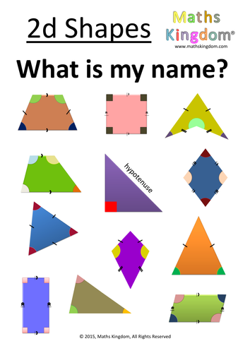 2d Shapes Poster | Teaching Resources