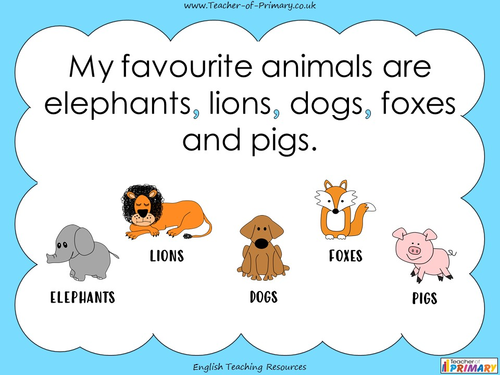 Commas for lists teaching resources
