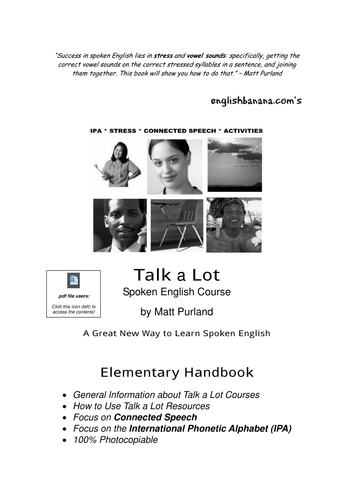 Spoken English Course ESL Elementary Teaching Resources:  Places in the UK (45 pages)