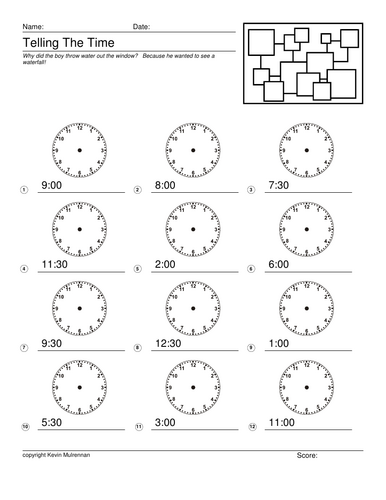 Telling The Time  96 Worksheets with Answers Maths Differentiated Clocks KS1 KS2