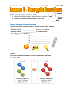 Energy in chemical reactions (Chemistry) | Teaching Resources