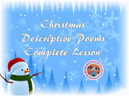 Christmas Descriptive Poems Complete Poetry Lesson for English