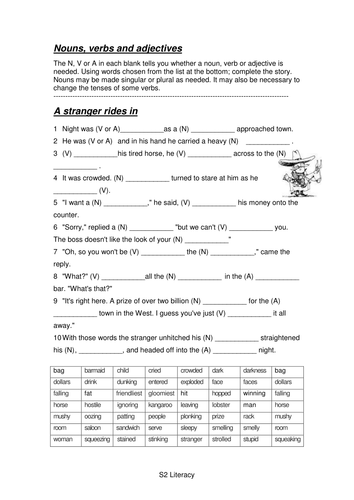 S2 Literacy Homework Pack | Teaching Resources