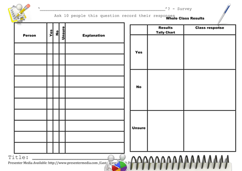 Class Survey Activity