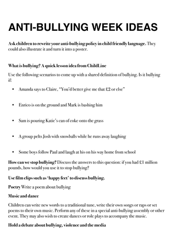 Elementary School Anti-Bullying Resources and Videos | Teaching Resources