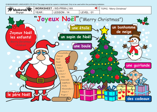 FRENCH-ALL ABOUT CHRISTMAS- KS1-KS2-TOPICS/QUIZ/ROLE-PLAY/RECIPES/SONGS/DECORATIONS/CULTURAL