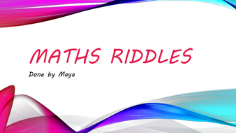maths riddles | Teaching Resources