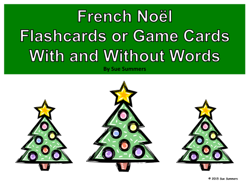 French Christmas / Noel Game Cards and Flashcards | Teaching Resources