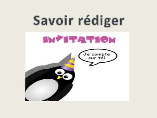 Comment écrire un message d' invitation 