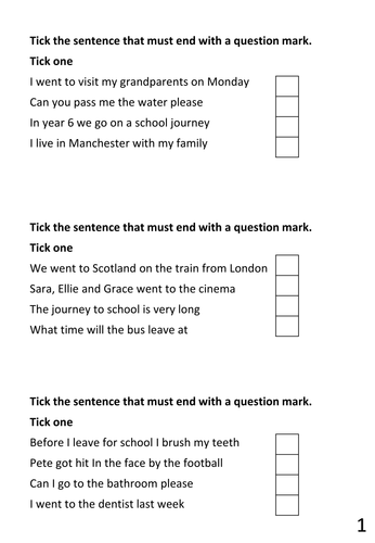 over 100 year 6 sats challenges english grammar question
