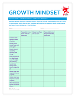 Study Skills. Growth Mindset Questionnaire. by Mael Matthews - UK ...