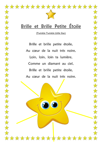FRENCH - Chansons Pour Enfants | Teaching Resources