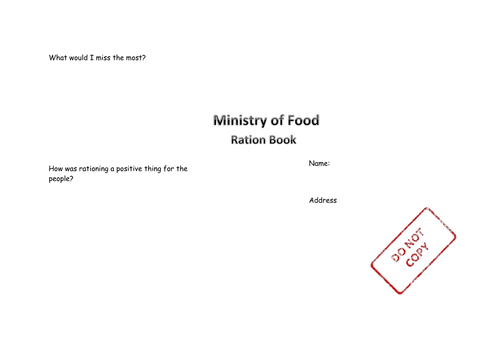 Rationing & The Rationing Trading Game