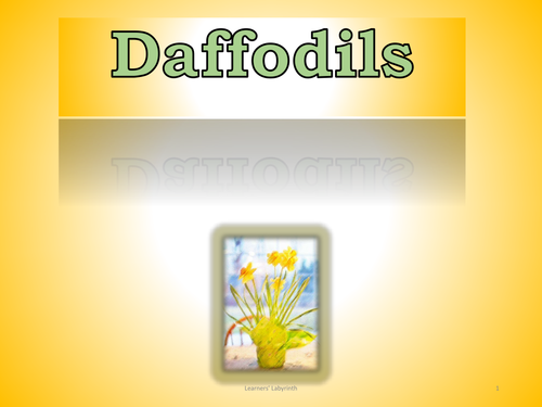 Daffodils- by William Wordsworth