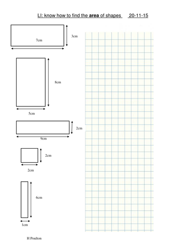 finding the area of rectangles and compound shapes 4 way differentiated