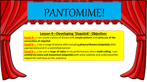Pantomime Lesson 4 | Teaching Resources