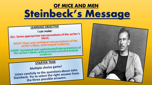 Of Mice and Men: Steinbeck's Message