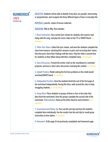 Types of Lines Activities Bundle | Teaching Resources